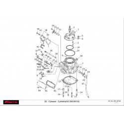 CULASSE - CYLINDRE 250 XX 22-23