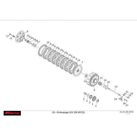 EMBRAYAGE 250 XX 22-23