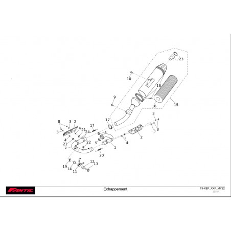 echappement 250 xxf-xef 2022