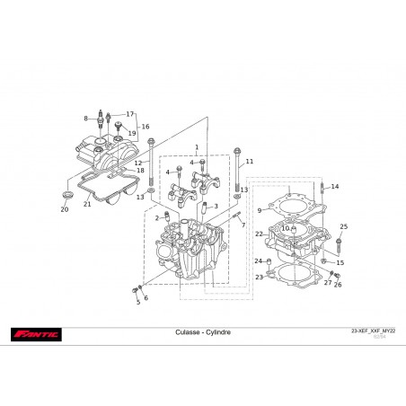 CULASSE - CYLINDRE 250 XXF-XEF 2022