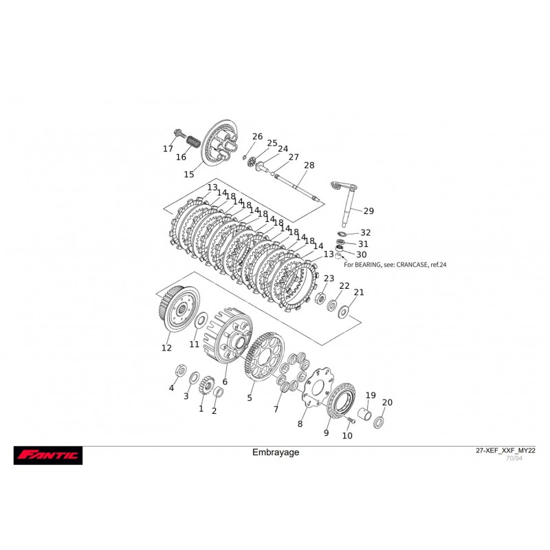 EMBRAYAGE 250 XXF-XEF 2022