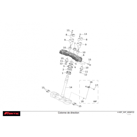 Colonne de direction 450 XXF-XEF 2022