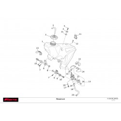 vu éclatée réservoir fantic 125 xx 2023
