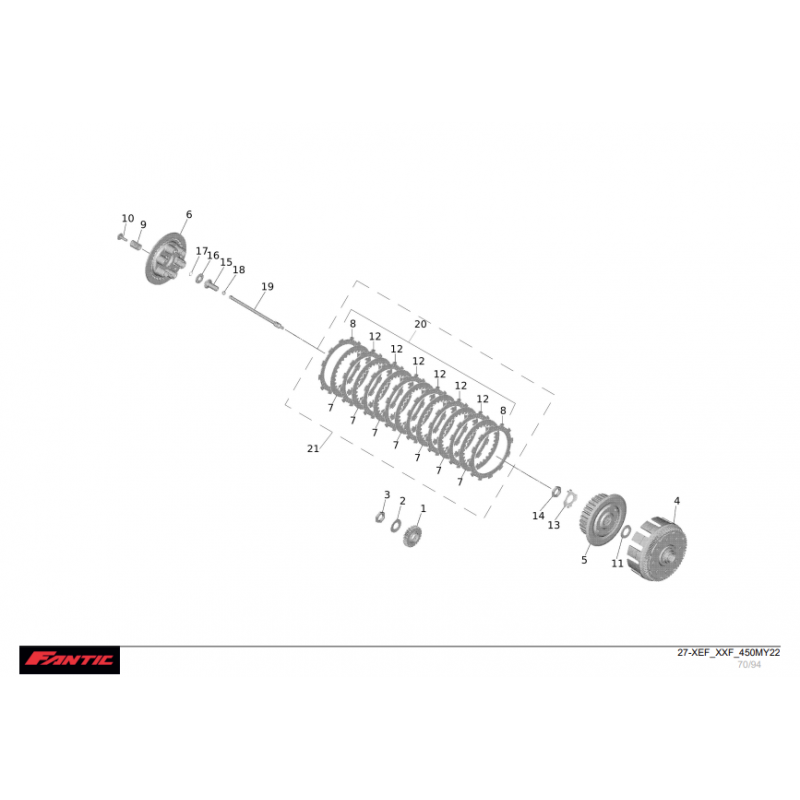 EMBRAYAGE 450 XXF-XEF 2022