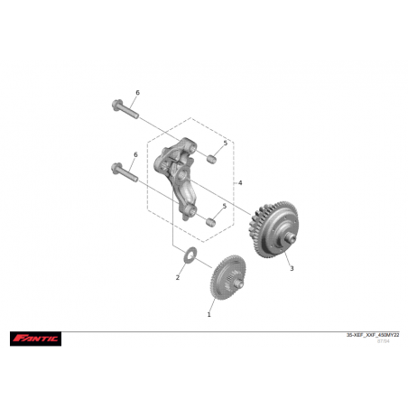 Roue libre de démarreur 450 XXF-XEF 2022