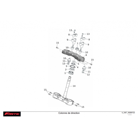 COLONNE DE DIRECTION 450 XXF 2023-2024