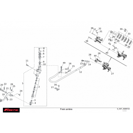 FREIN ARRIERE 450 XXF 2023-2024