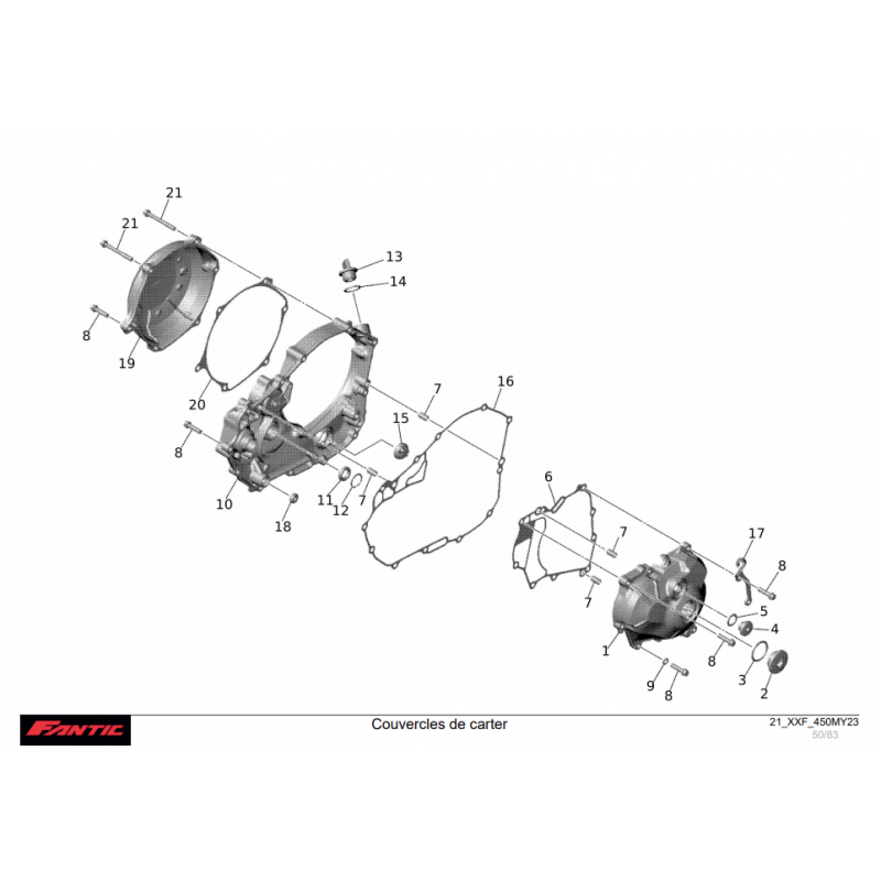 Couvercle carter 450 XXF 23-24