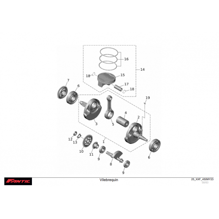 VILEBREQUIN-PISTON 450 XXF 23-24