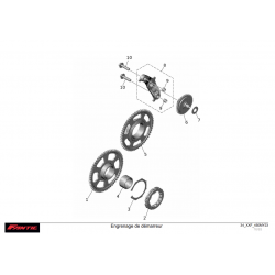 ENGRENAGE DÉMARREUR 450 XXF 23-24