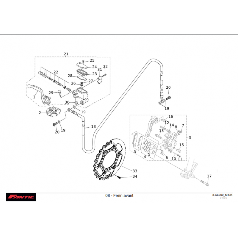 FREIN AVANT 300 XE 2024-2025