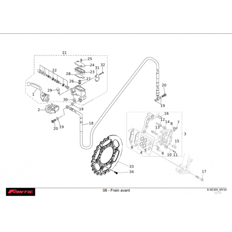 FREIN AVANT 300 XE 2024-2025