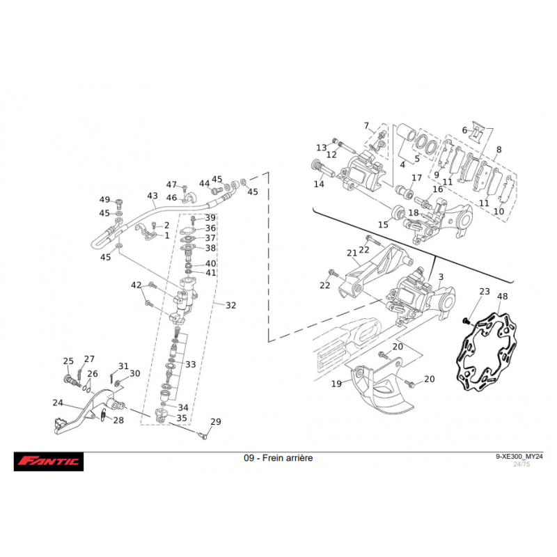 FREIN ARRIERE 300 XE 2024-2025