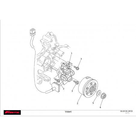 vue éclatée allumage fantic 125 xx 2023