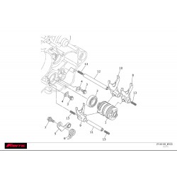 vu éclatée selection de boite de vitesse fantic 125 xx 2023