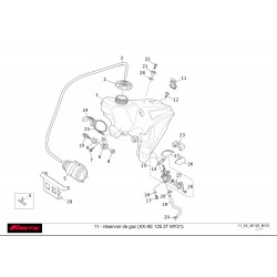 vu éclatée réservoir 125 xx xe 2021